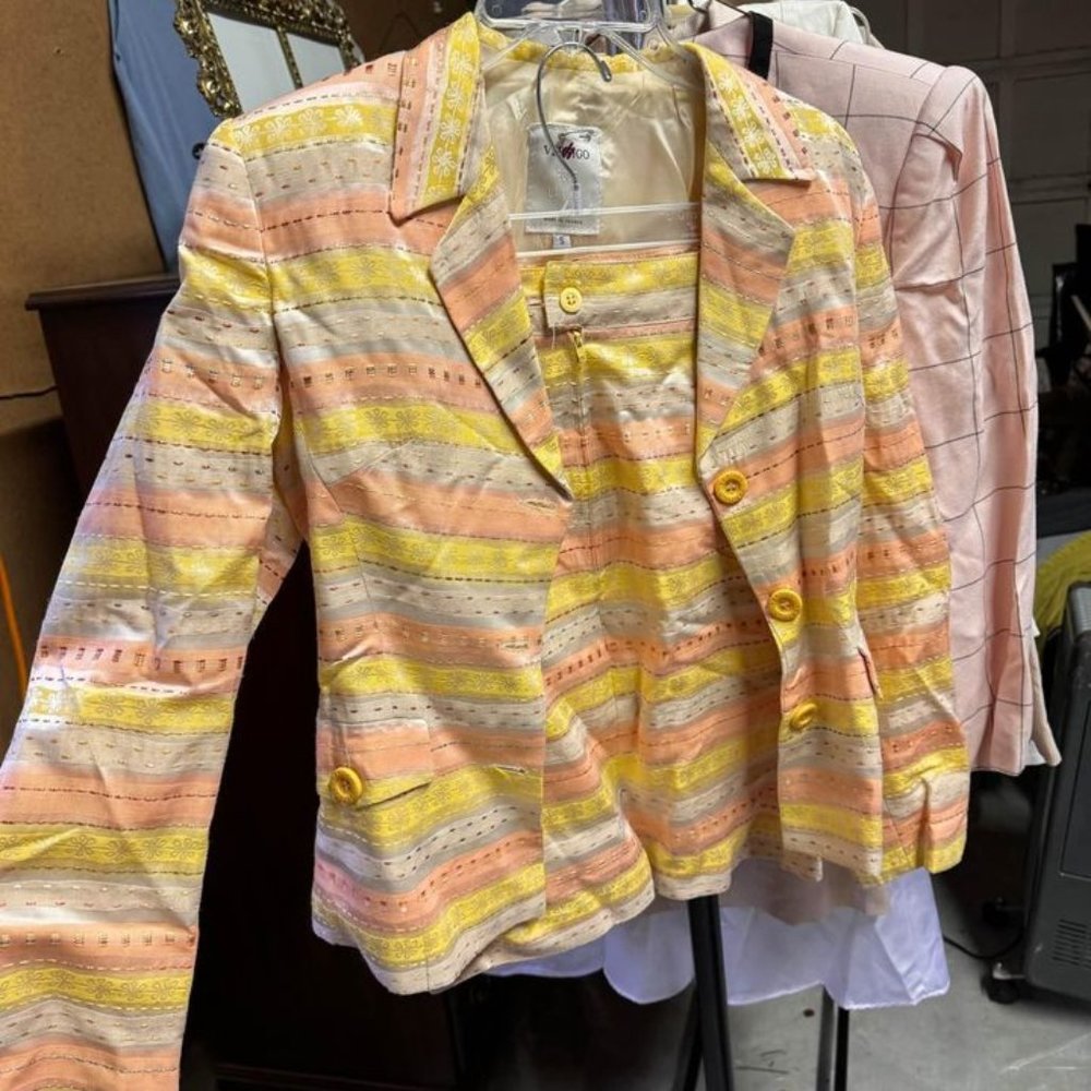 Vintage Vertigo 2 Piece Skirt Suit Co-ord